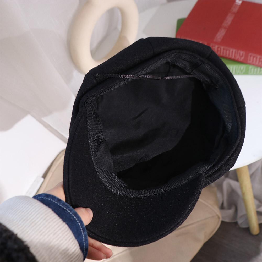 Solid Color Retro Berets Hat Korean Style Painter Cap Fashion Vintage Newsboy Cap  Girls
