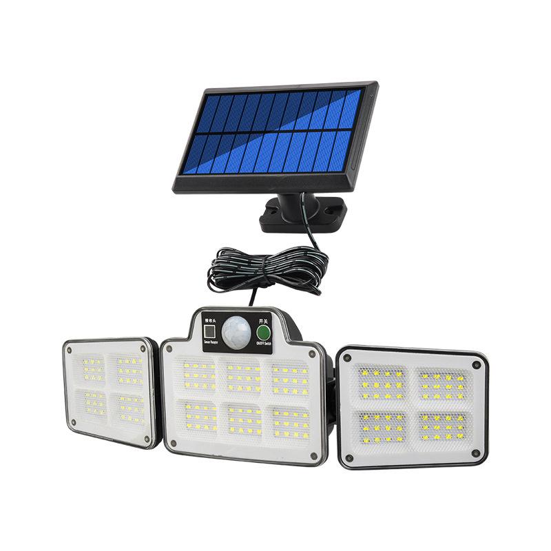 Solar LED Wall Lamp: Waterproof Outdoor Light with Human Motion Sensor for Garden and Garage.