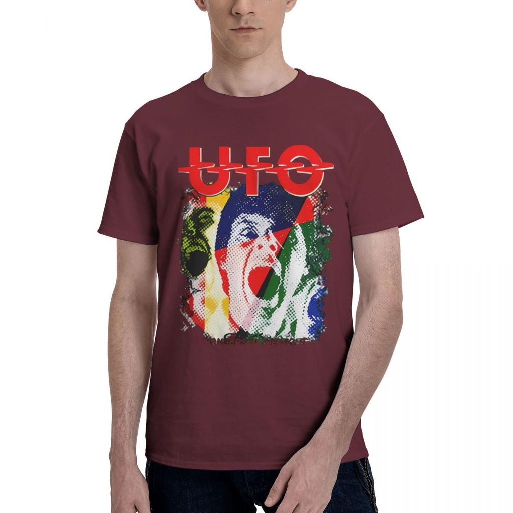 Funny UFO Print 100 Cotton Casual Breathable Confortable Anime Mens Clothing Deals Mens Tops