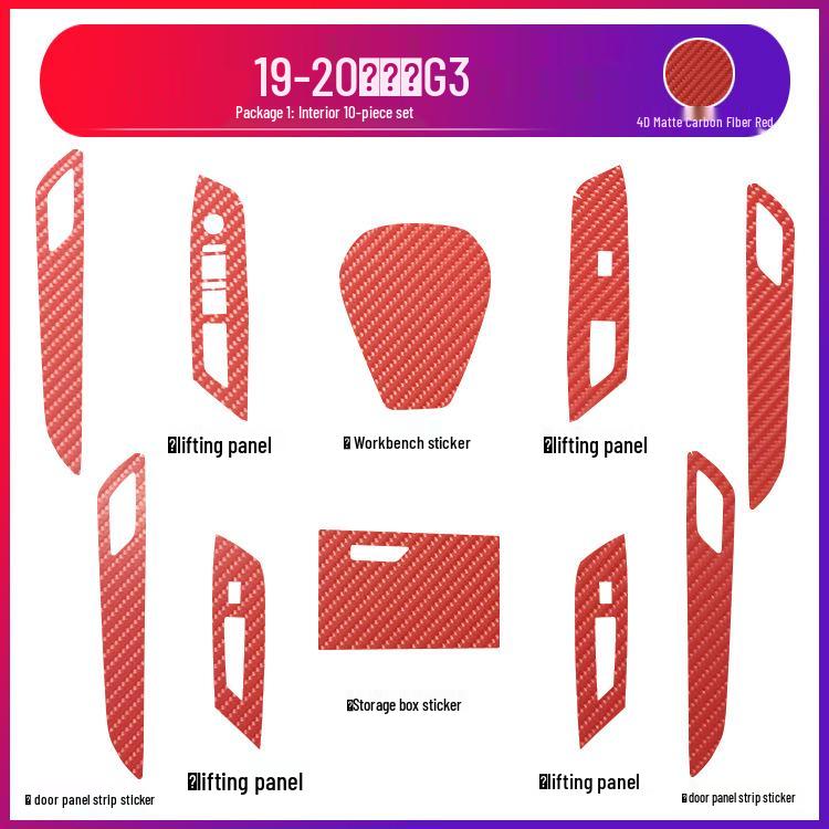 19-20 Xiaopeng G3 Innentür Tritt- und Kratzschutzfolie