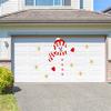 Christmas Snowman Wall Sticker Garage Door Decorations Outdoor Cover Mural DIY