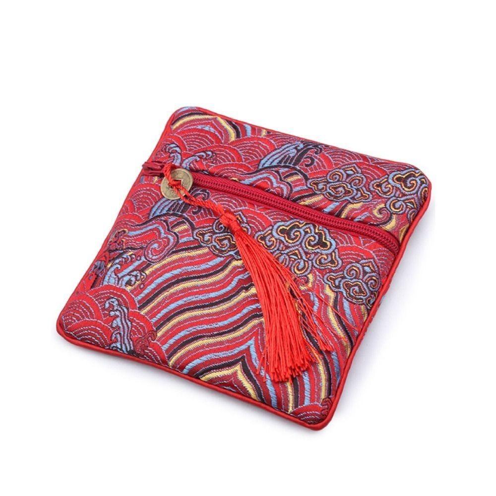 New Embroidery Silk Jewelry Organizer Exquisite Chinese Style Jewelry Storage Bag Brocade Pouch