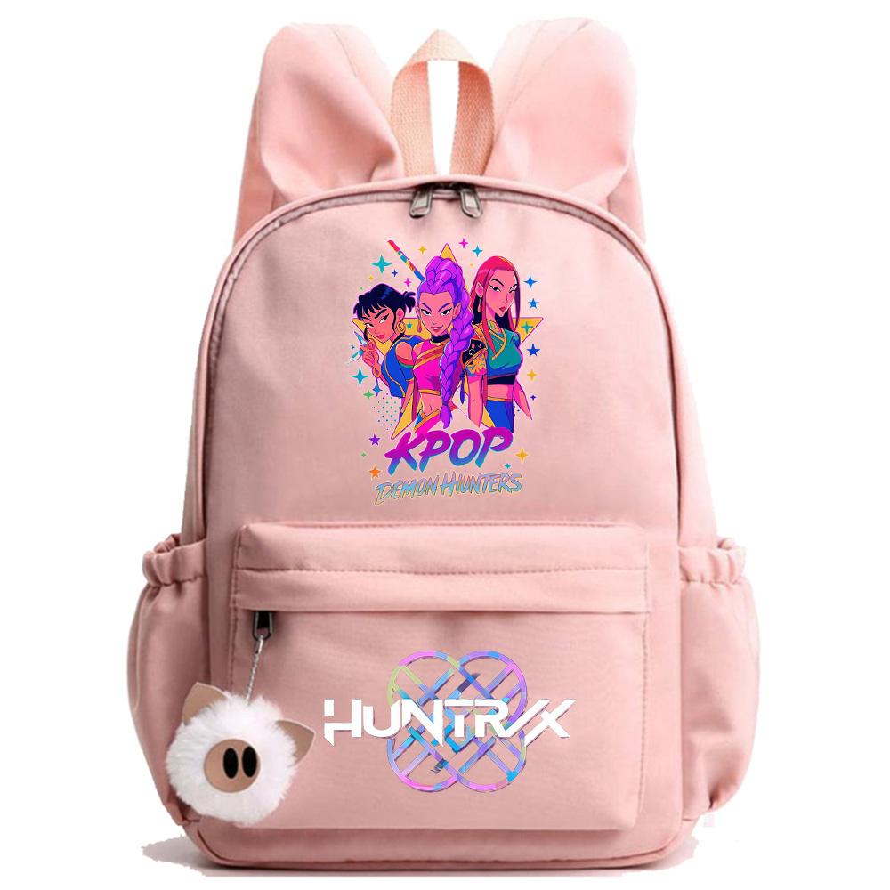 Anime K-Pop Printed Waterproof Backpack Student Teenager Bookbag for Boy Girl Bookbag Schoolbag Women Large Capacity Travel Bag Kid Gift Mochila