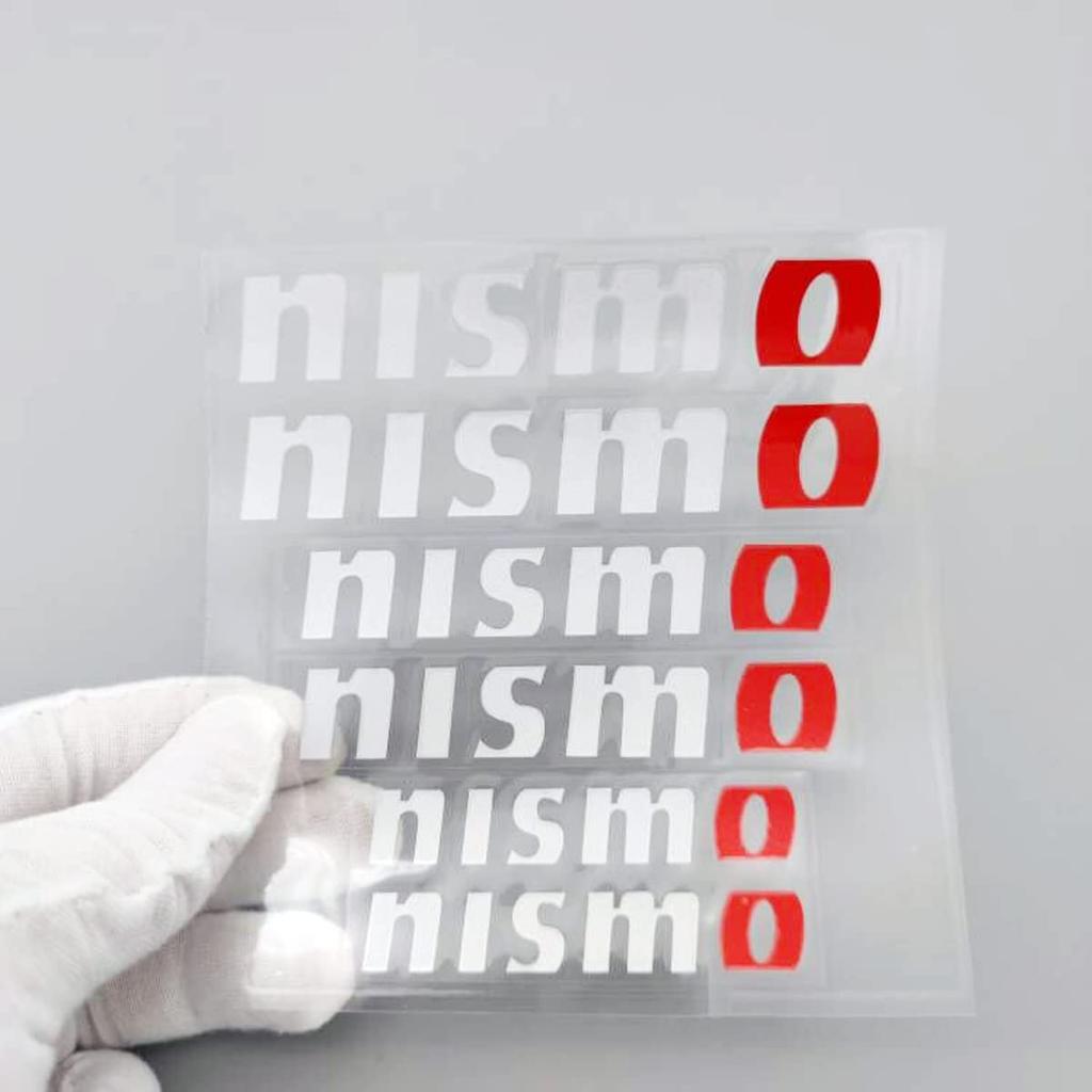 SPIRIT BEAST Nismo Caliper Stickers, Brake Caliper Covers, Waterproof and High Temperature Resistant, Cool White