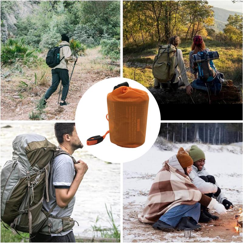 Portable Thermal Sleeping Bag Sleeping Bag Survival Lightweight Bivy Sack Portable Compact Survival Shelter Thermal Outdoor