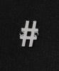 BEENTRILL Women'S Metal Hashtag V-Neck Knit (Black)