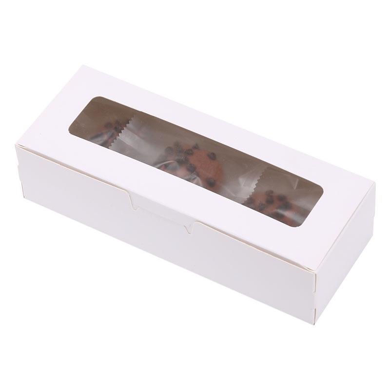 Transparent Rectangular Macaron and Cake Packaging Box - Chinese Style