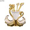 Swan Base Metal Fruit Fork Mooncake Fork Dessert Spoon Tableware Storage Bracket Storage Jar Shelf Storages Rack Organizer