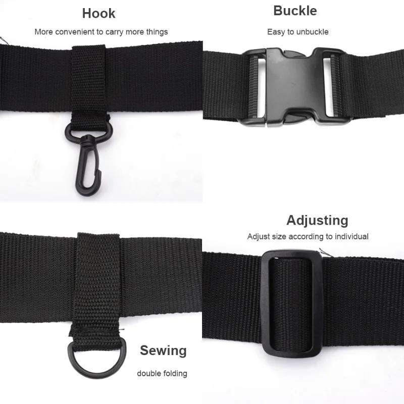 1PC Adjustable Portable Fishing Rod Belt Holder Adjustable Waist Lure Fishing Rod Insertion Device Accessories