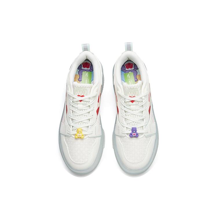 Anta Life Collection Low Top Skateboard Shoes Women's White Red Blue 122228040-4