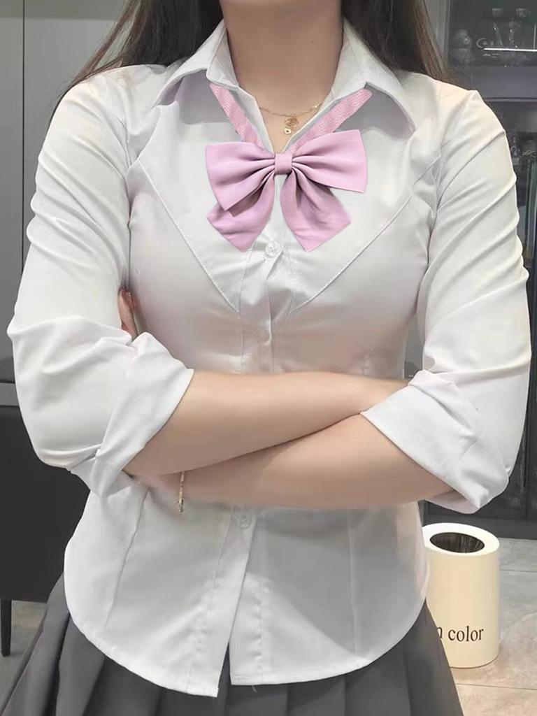 High School Girl Cosplay Uniform Sailor Uniform JK Uniform Girls High School Uniform Set JK Gakuran Grey 2XL [Wuzfully] 3-Piece