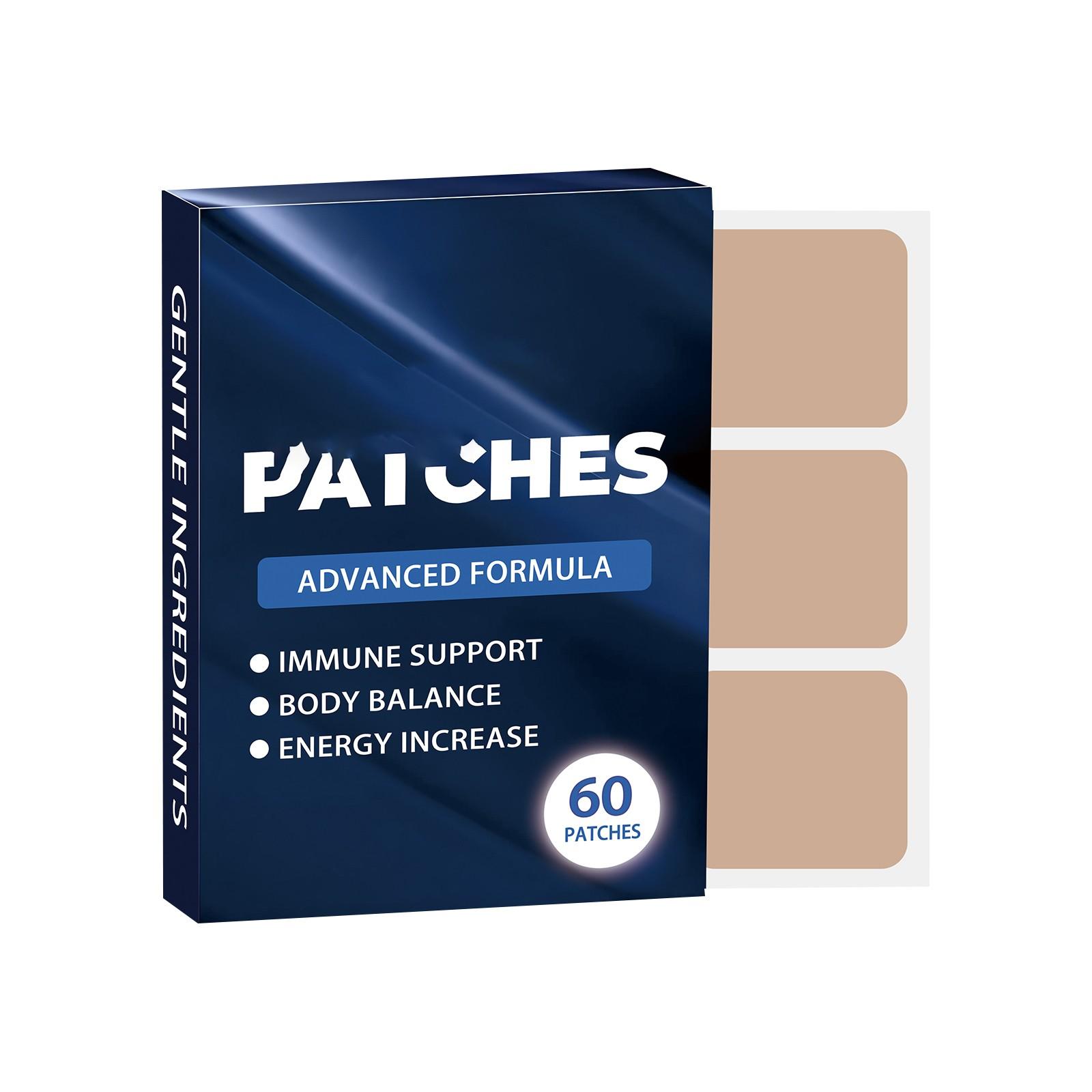 

Глутатионовый пластырь Пластырь для ухода за телом Повышает энергию и улучшает концентрацию. Подходит как для женщин, так и для мужчин, 60 шт./коробка One Size белый