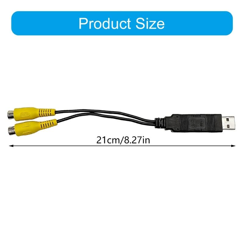 USB To CVBS Video Output Device For Vehicle Entertainment System With Jake To Headrest Display