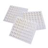 1 Sheet Plastic Semi-Circular Pearl Decoration Stickers For Diy Crafts Nail Art