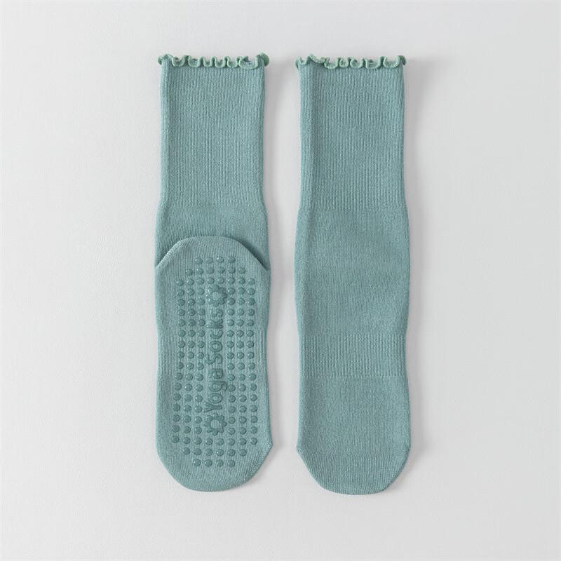 Ayoubu Women s Anti-Slip Mid-Calf Yoga Socks 36-41