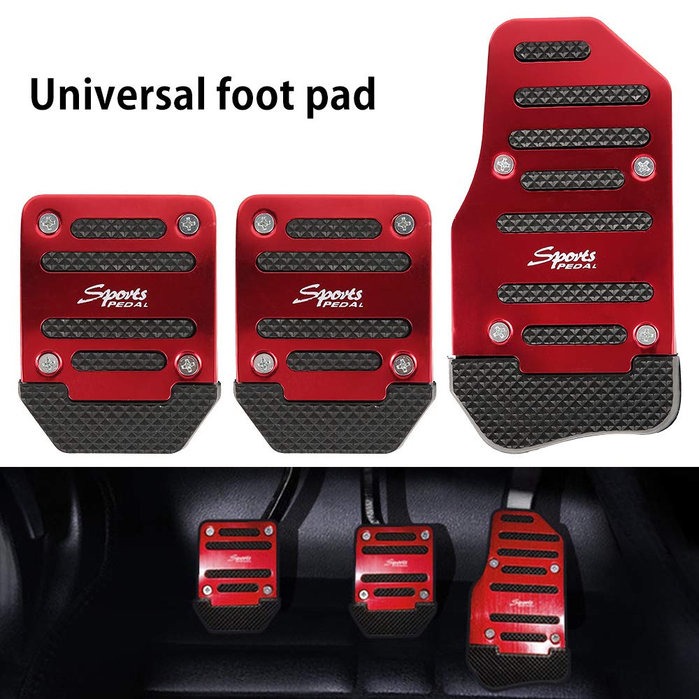 Liuzhuo Pedal Cover, Car, Manual, Aluminum, Transmission, Anti-Slip, Foot Brake Pedals, Pedal Cover, For