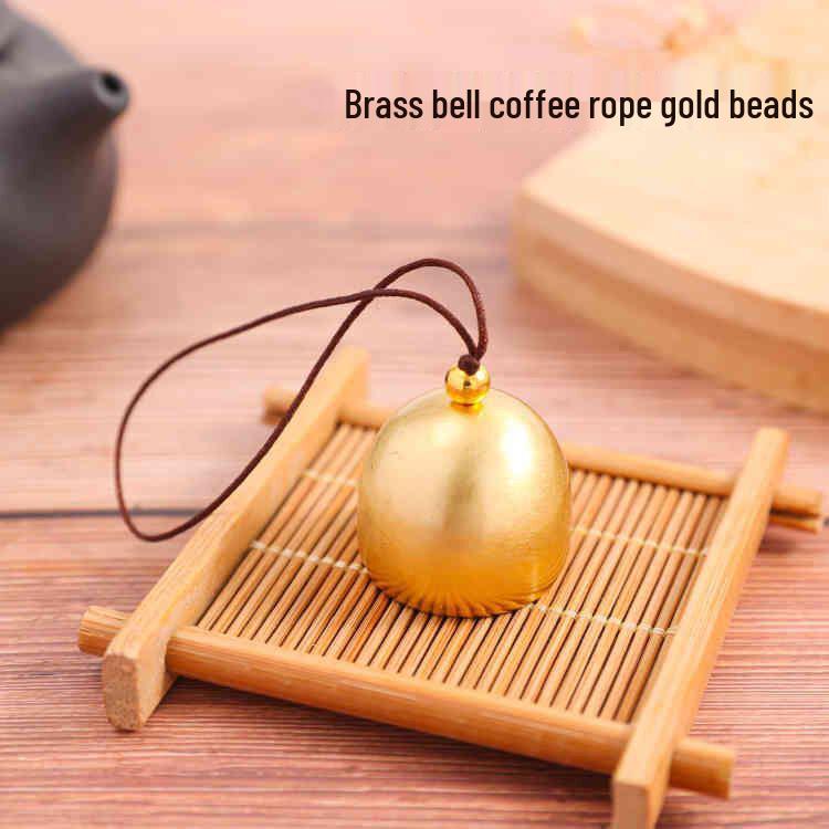 Brass and Copper Wind Chime DIY Accessories with Clapper - Small Metal Christmas Bells