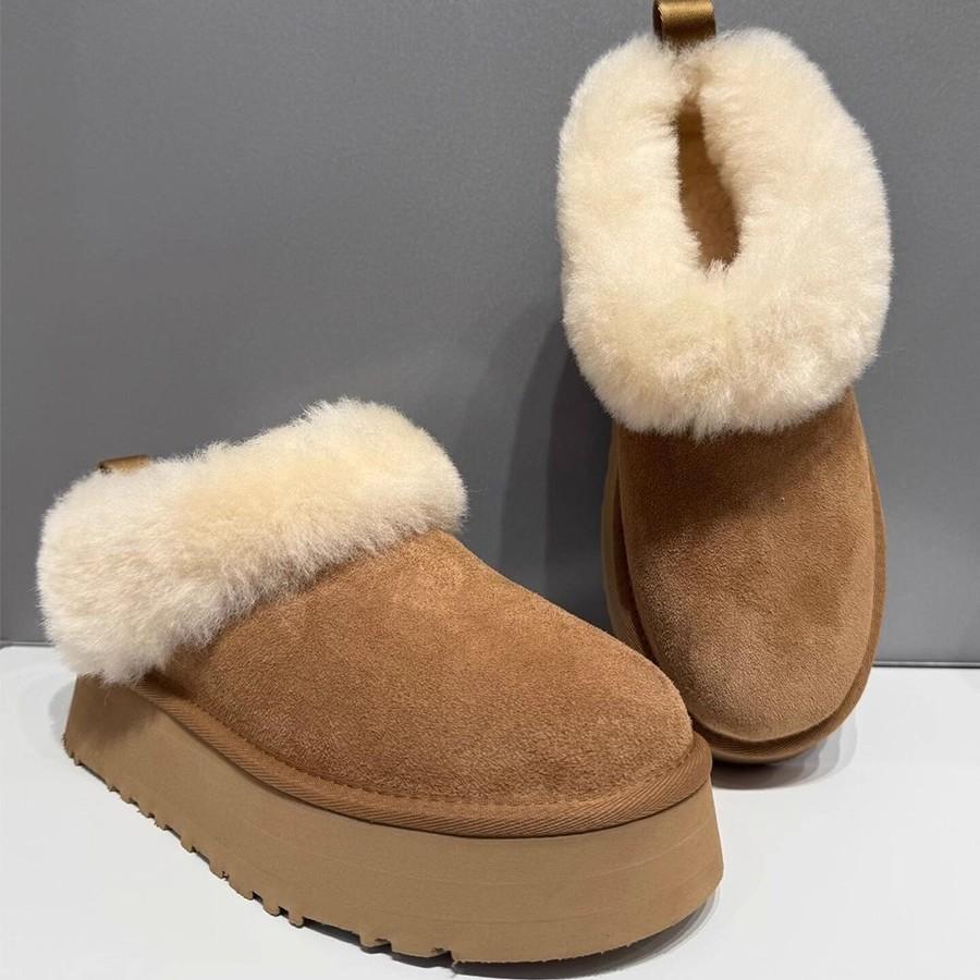 Thick-soled Velvet Thickened Snow Boots Women's 2025 New Winter Sangpo Village Warm Fluffy Shoes Northeast Cotton Shoes