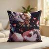 Aangels Of Deaths Anime Cushion Cover Silky Short Plush Invisible Zipper Dustproof Sofa Pillow Case For Home Decor