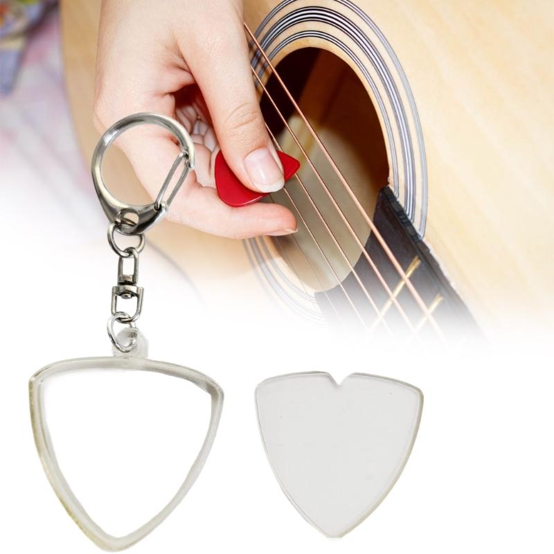 Compacts Transparents Plectrum Case Light Weight Heavy Type Guitar Pick Case with Secure Magnetic Fastening
