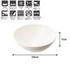 TAMAKI Fortemore Bowl, White, 19.6cm Diameter x 7.7cm Height, 1120ml Capacity, Microwave, Dishwasher, and Oven Safe, Lightweight Reinforced