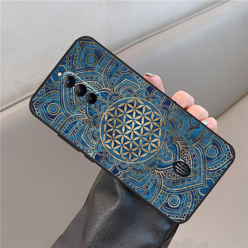 Flower Life In Lotus Pastel Golds Case For ZTE Nubia Red Magic 11 10 9 8 8S 9S 10S Pro Plus 6S 7S 6 7 For RedMagic 10 Air Cover