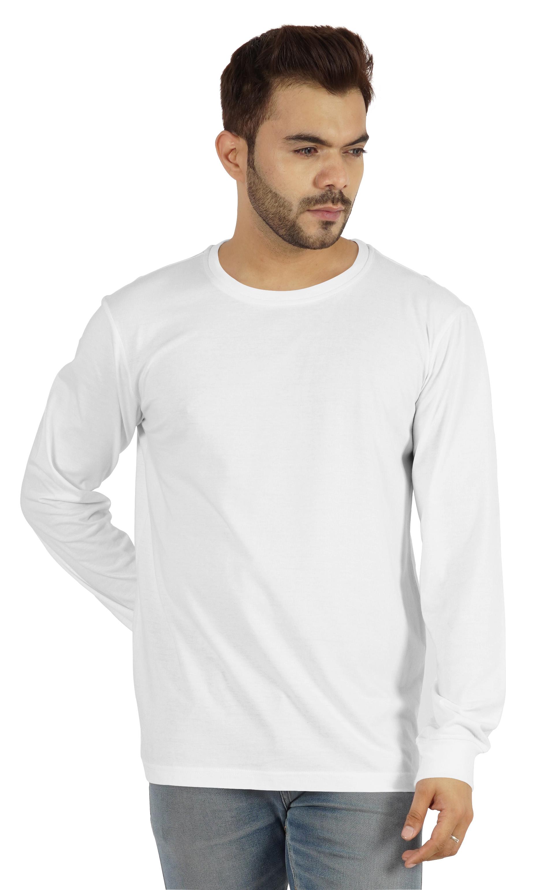 

Inkmeso Men s Cotton Long Sleeve T-shirt Basic Crew Neck Shirt XXL білий