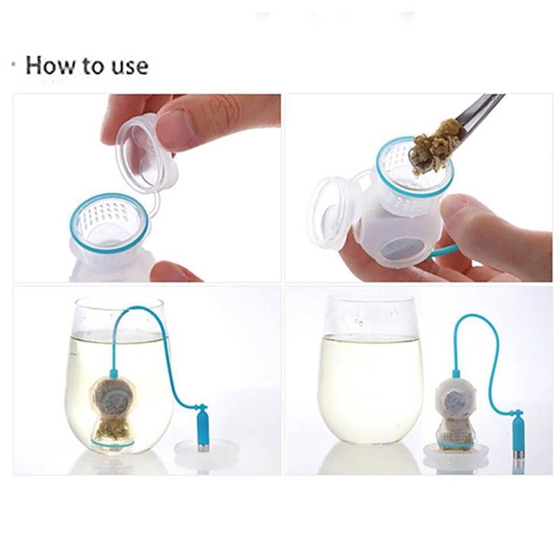 Creative Tea Strainers Useful Mesh Tea Infuser Leaf Strainer Filter Silicone Teabags Tea Diffuser Tea Bag Kitchen Tools
