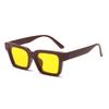 New Fashionable Square Frame Sunglasses Minimalist Design Sunvisor Goggles High Definition Lenses Sun Protection Glasses