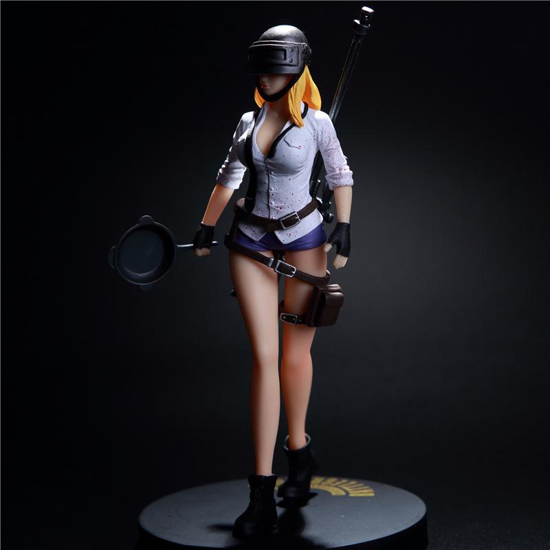 Game Merchandise Jedi Battle Royale, Three-level Head Pan Tonight Eating Chicken Woman Figure M24 AKM