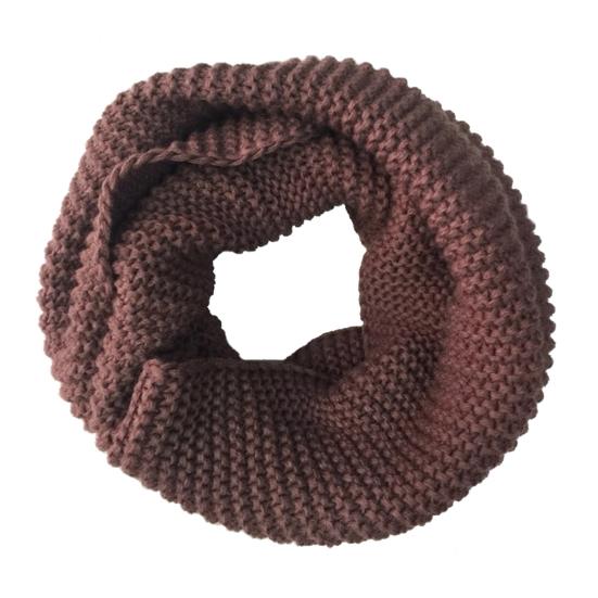 Fashion Women Winter Solid Color Warm Circle Infinity Knitting Cowl Neck Scarf