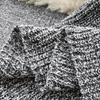 Autumn And Winter Loose V-Neck Knitted Sweater Vintage Pullover Sweater + Mid-Length Half-Body Skirt Two-Piece Set