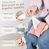 Reusable PU Leather Tissue Pouch - Portable Travel Case for Tissues Sanitary Bags Small Bathroom Items