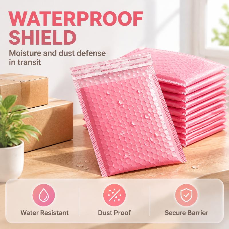 20Pcs Multicolor Self-Adhesive Thick Bubble Mailers Waterproof Shockproof For Small Business Shipping Packaging