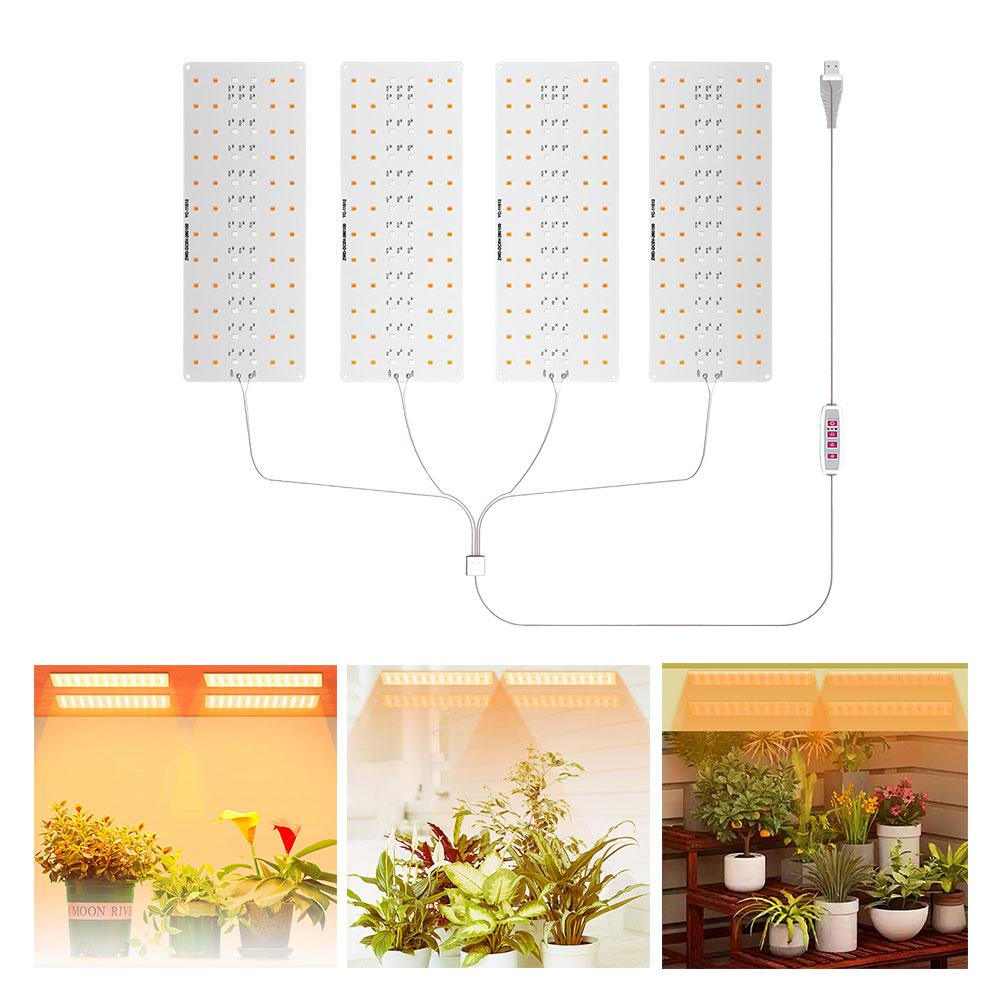 LED Plant Grow Lamp 4 Dimmable Levels Flower Grow Lamp Height Adjustable Under Cabinet Plant Lamp for Indoor Plants Accessories