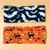 Stretchy Fitness Headband Halloween Headbands for Women, Cute Pumpkin Ghost Bat Cat Skeleton Wide Hair Bands, Breathable Sports Non-Slip Headbands,