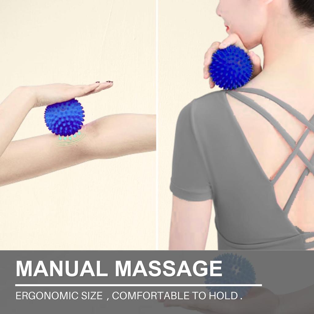 Spiky Massage Ball for Plantar Fasciitis Deep Tissue Myofascial Release Foot Pain Relief Muscle Knot Relaxation Tool