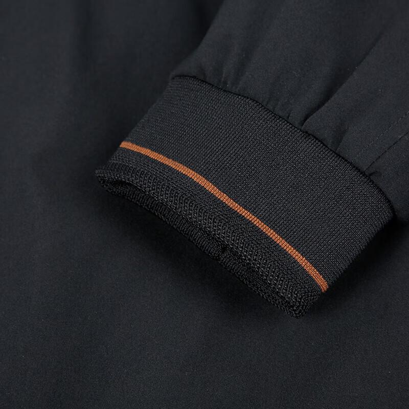 TRIES Men's Striped Color-Block Baseball Collar Jacket