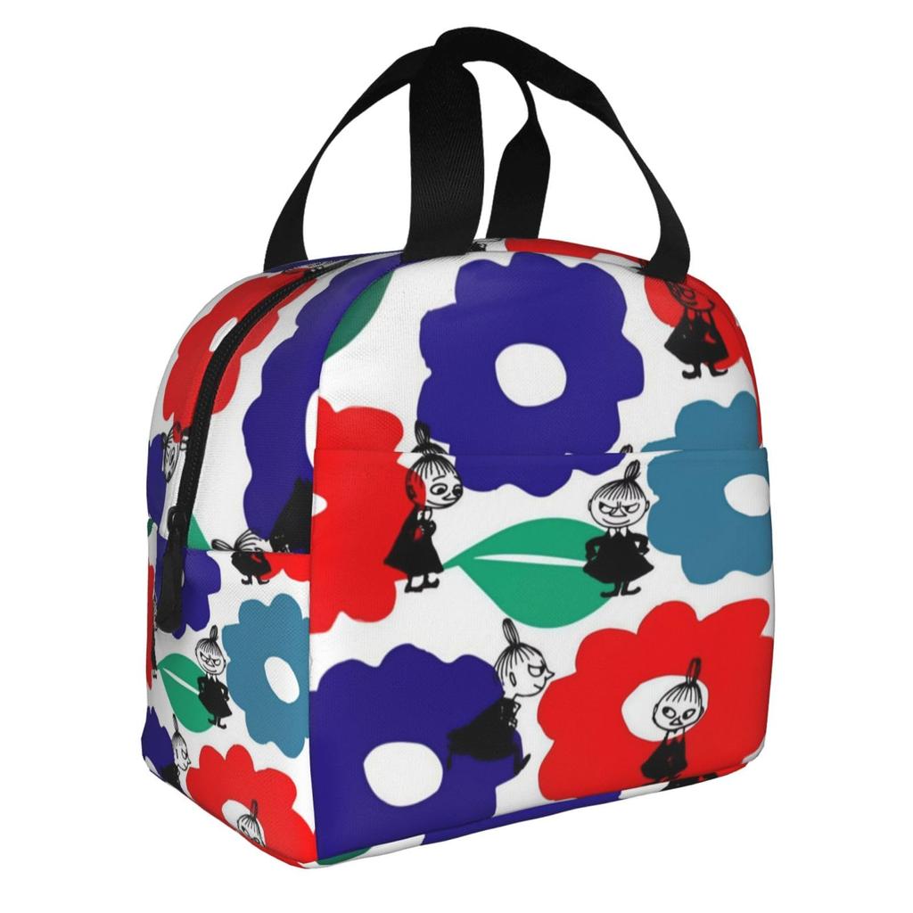 Moomin Little My Lunch Bag with Insulated Clasp Closure and Compact and Stylish Portable Insulated Lunch Soft Cooler Unisex Bag for Commuting and 13cm
