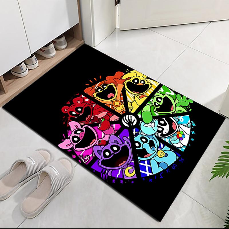 Smiling Critters Printed Carpet, for Office Chair Living Room Bedroom Kitchen Room Decor Gifts.