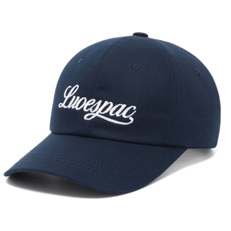 LUOESPAC Script Logo Ball Cap (Navy)