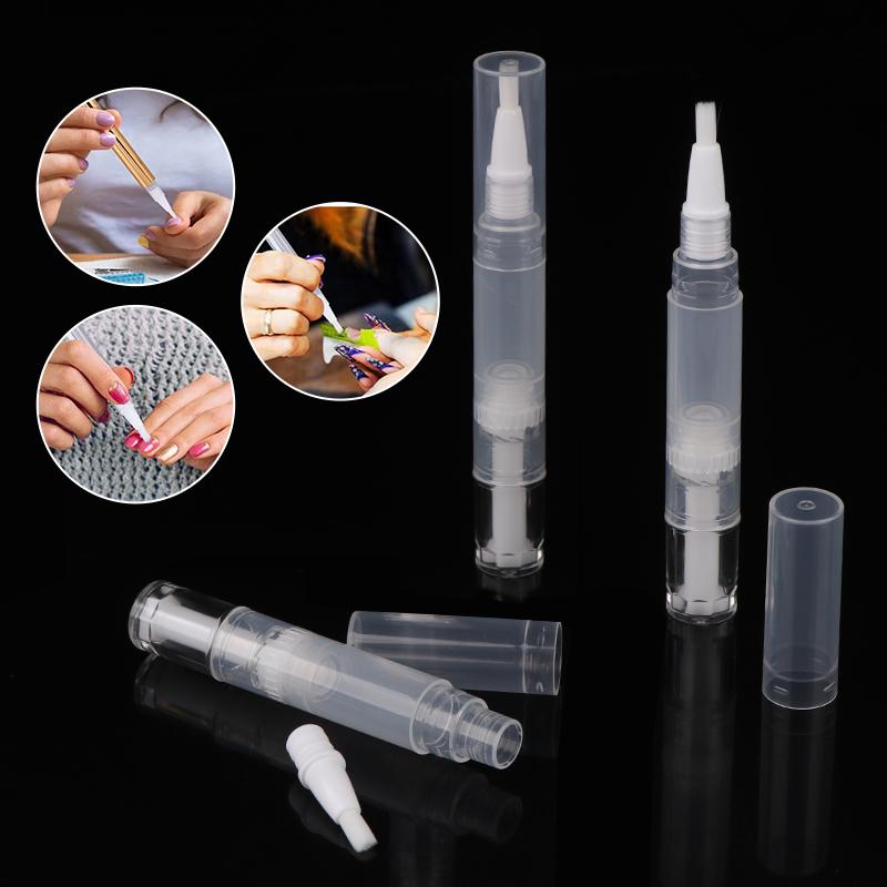 5/10pcs 5Ml Nail Oil Pen Empty Refillable Pen Cuticle Oil Pen Brush Tip Eyelash Growth Liquid Nail Polish Cuticle Oil Pen