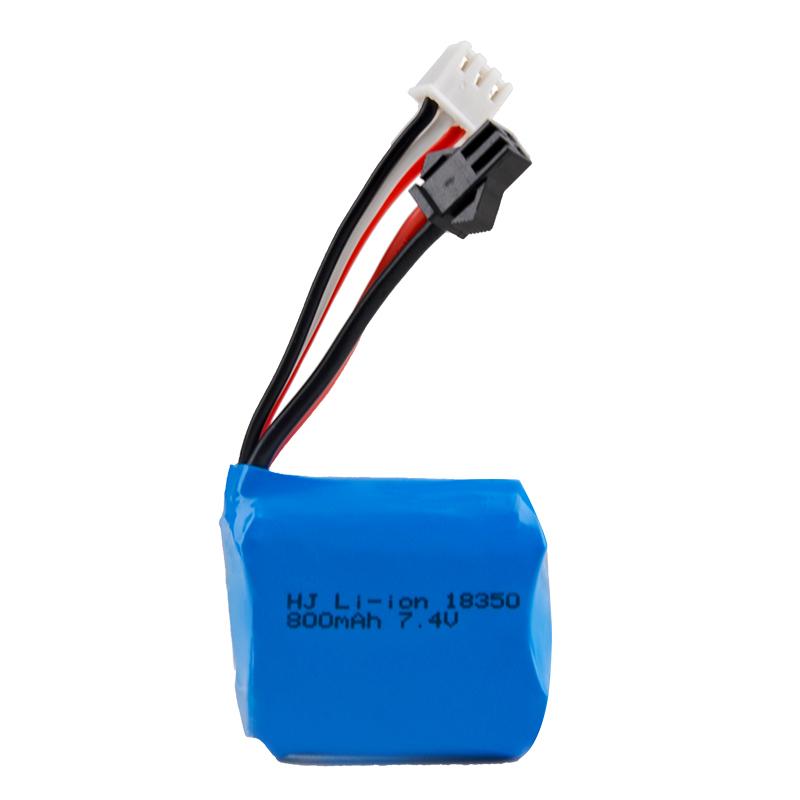 7.4V 800mAh Li-ion Battery for H100 H102 H106 18350 7.4V Battery for JJRC S1 S2 S3 S4 S5 High Speed RC Boat 1Pcs to 5Pcs