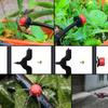 10/50/100 PCS /set Sprinkler Garden Irrigation Microfluidic Drip Irrigation Nozzle Adjustable Drop Head