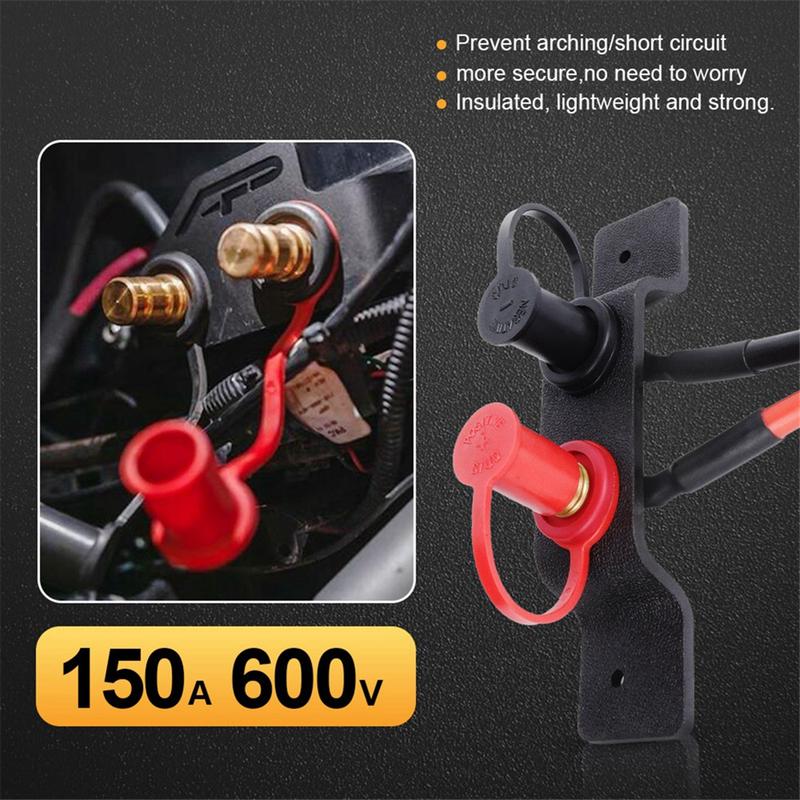 NEW High Quality Battery Jumper Terminal Charging Tool Kit Battery Base Extension Cable Set for Off-Road Vehicle RV Yacht NONE красный