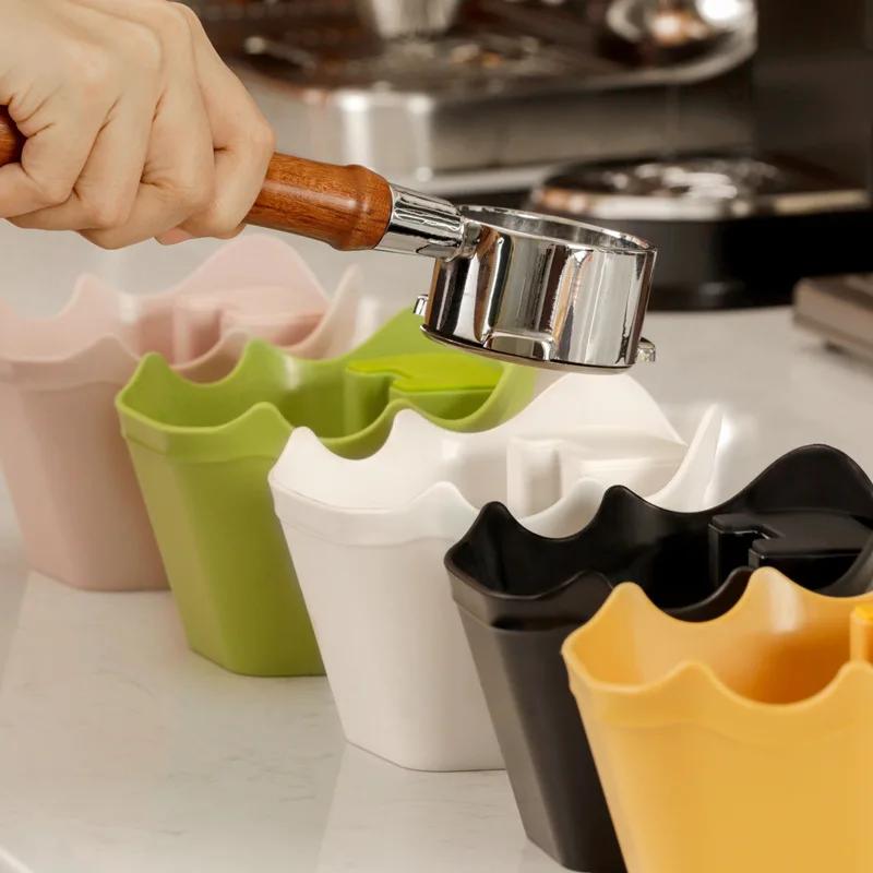 Boîte à Marc de Café Antidérapante Absorbant les Chocs Récipient pour Marc de Café Espresso Déchet Poubelle Seau à Marc de Café Outils de Barista