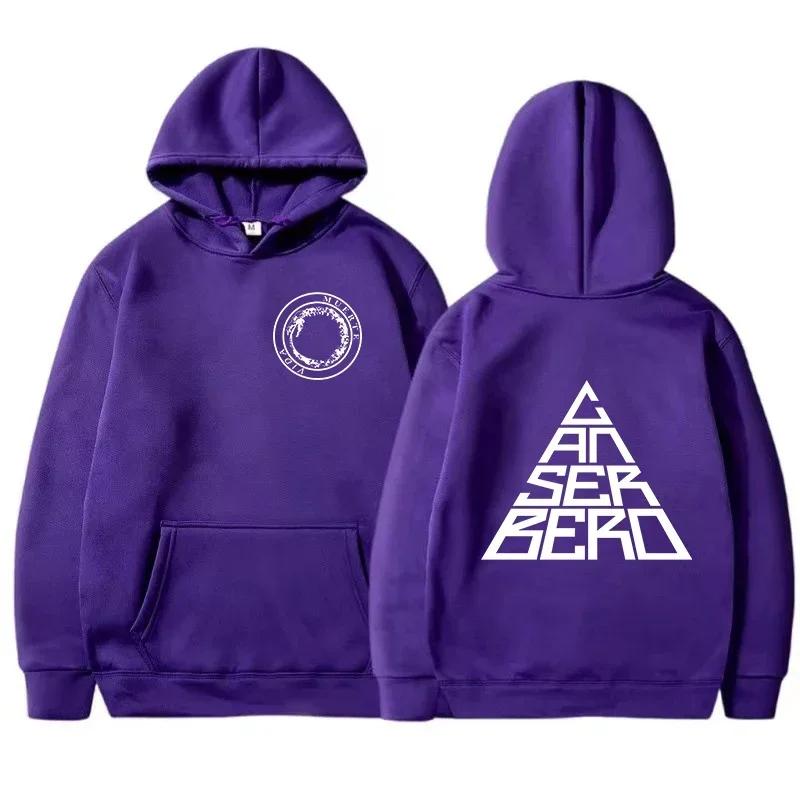 Canserbero Hoodies Men Long Sleeve Hooded Sweatshirts Cool Casual Streetwear Y2K Street Fashion Pullover Fleece Winter Hoodie