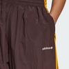 Adidas Originals 80s Track Suit Bottoms With Contrasting Three-Stripes and Drawstring Elastic Waist Women Bottoms Dark-Gray Brown JC6147