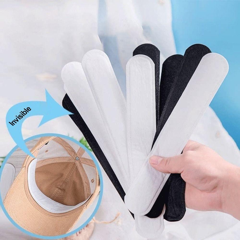 10Pcs Perspiration Disposable Hat Sweat Pad Portable Absorbing Sweat Stickers Beach Essentials