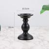 Nordic Two-Tone Gold & Black Metal Candlestick - Luxury Minimalist Scented Candle Holder for Home & Wedding Decor
